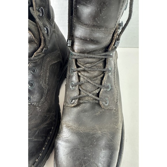 Distressed Red Wing 414 EH Work Boots Brown Leather Men\'s Size 11 D USA Made main image 7
